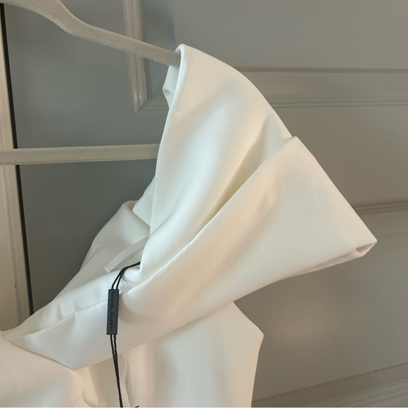 NWT Rachel Gilbert Matteo Midi Dress Gown Off Shoulder Bridal Wedding White - Picture 15 of 15